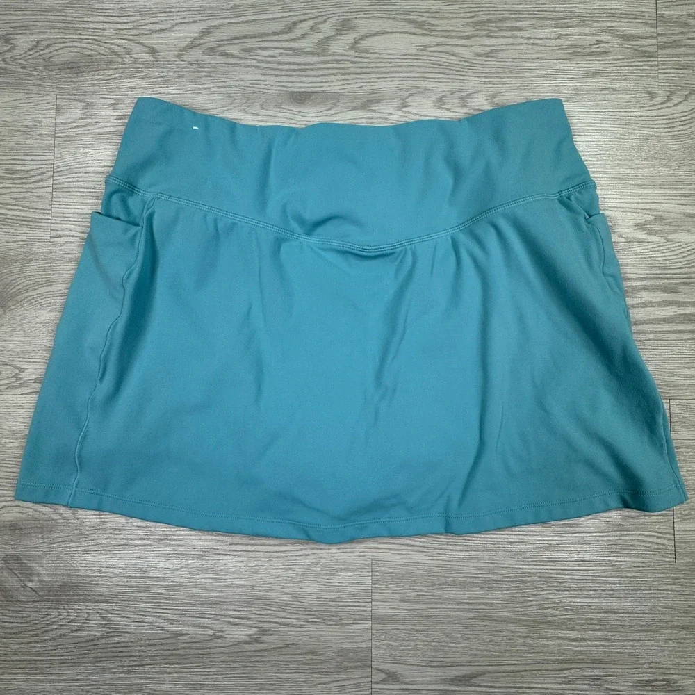 Reebok Womens Skort XL Blue/Teal Athletic Tennis Golf Skirt Pockets Activewear